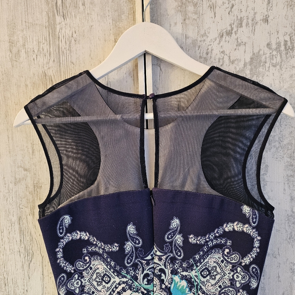 Jax Elegant Floral Sleeveless Dress Size 4 - Picture 4 of 14